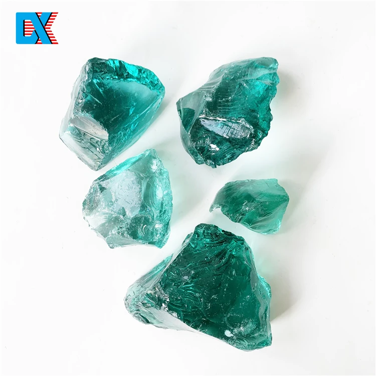 China Wholesale Decorative Crystal Teal Landscape Glass For Sale Buy Crystal Teal Landscape Glass Crystal Teal Glass Rocks Crystal Teal Gabion Glass Product On Alibaba Com