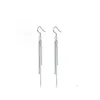 Korean version of the octagonal snake tassels pure silver ear hooks wholesale platinum-plated earrings ear hanging accessories