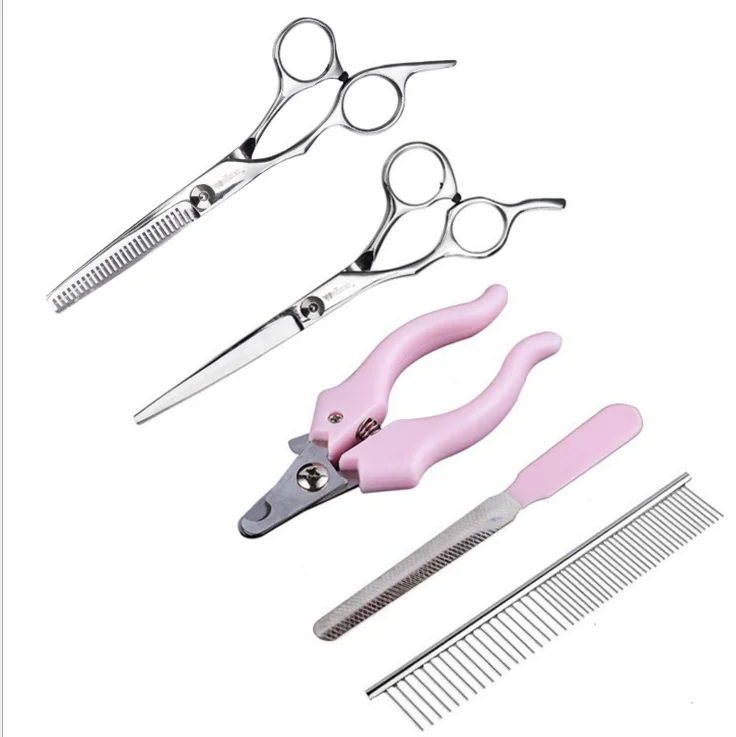

Amazon hot sale Factory Main Product Stainless Steel Sharp Set Pet Comb Cat dog Nail set