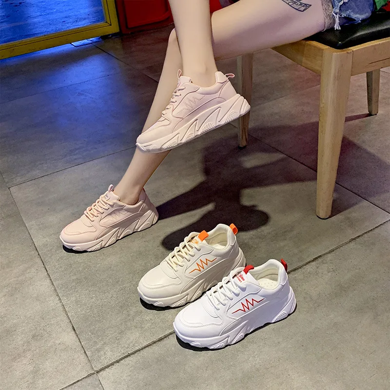 

Women Casual Sport Shoes Breathable Women Sneakers Comfortable Women Running Shoes, Pink,white,beige