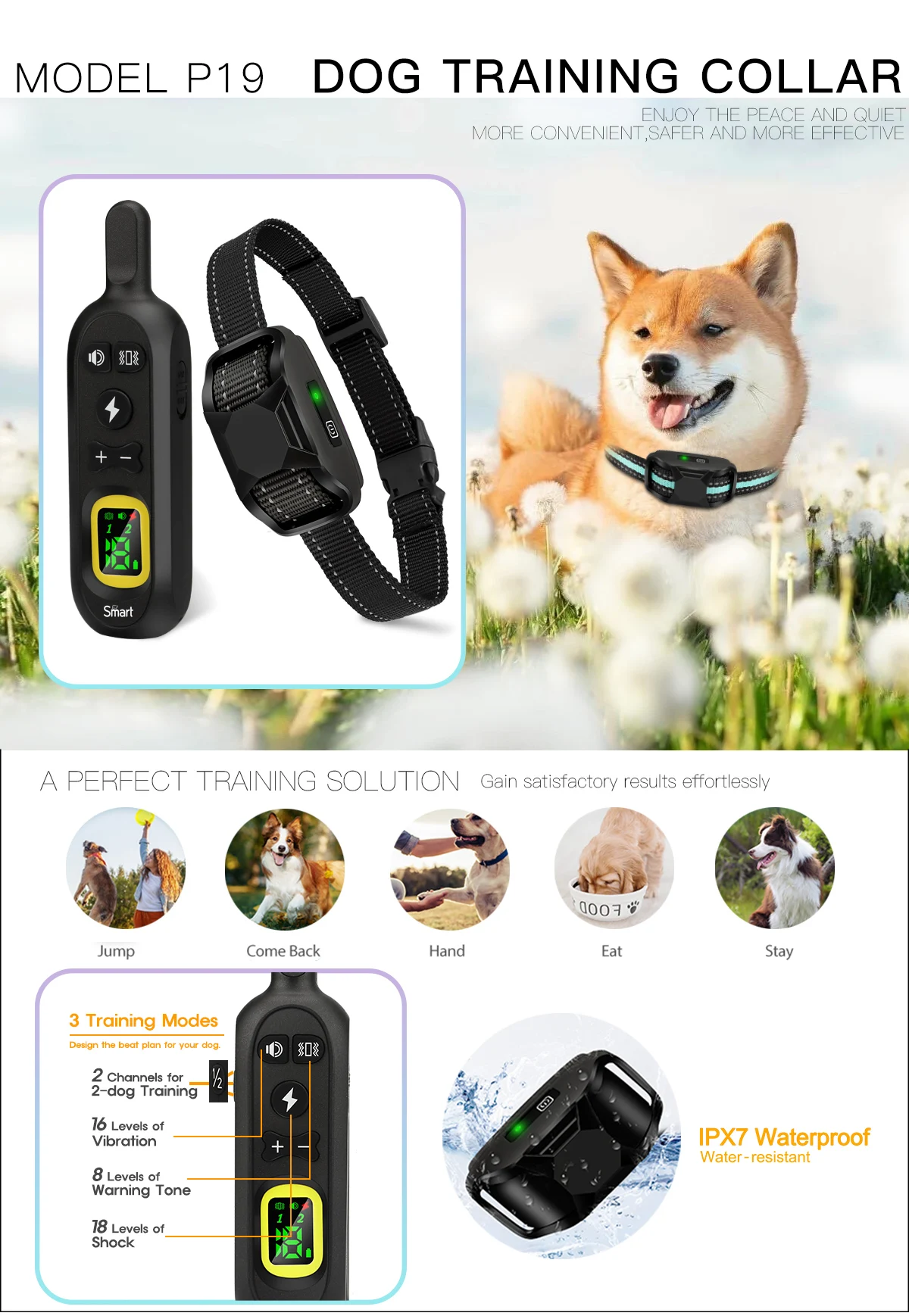 Shenzhen Smartpet Technology Co., Ltd. Bark Collar, Dog Training Collar