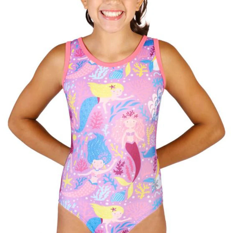 

Gymnastics Girls Leotards Profession Sublimated Youth Rhythmic Sleeveless Lyr ical Gymnastics Dancewear