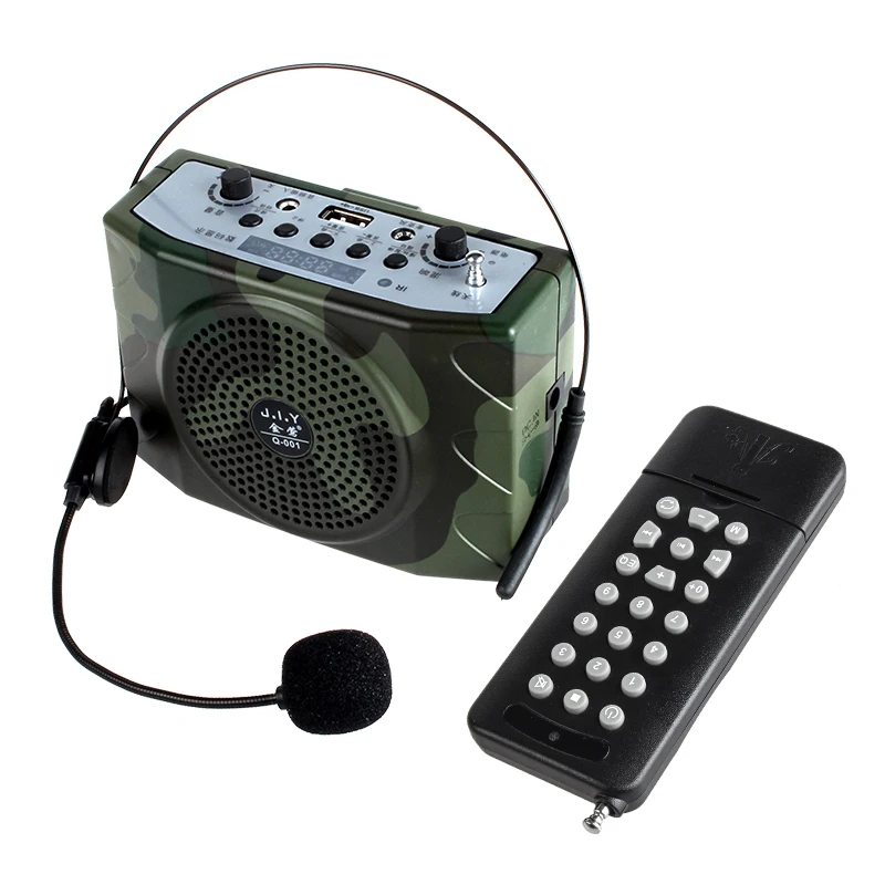 

J.I.Y Q-001 China Supplier Cheap Price Bird Sound Device Mp3 Bird Caller Player Sound Amplifier For Hunting, Black, camouflage color