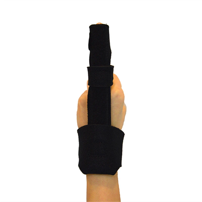

Factory OEM Hot Sale Medical Finger Splint Brace Finger Protector with CE certificate for man and woman, Black