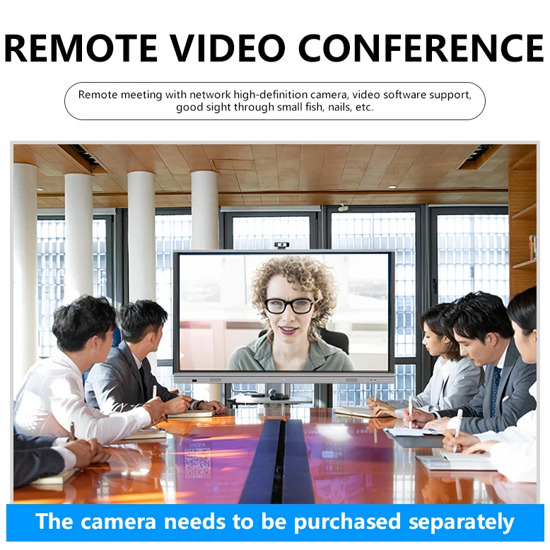 
Manufacture best quality 86 inch LED multi touch screen panel with android OPS optional supported for school teaching 