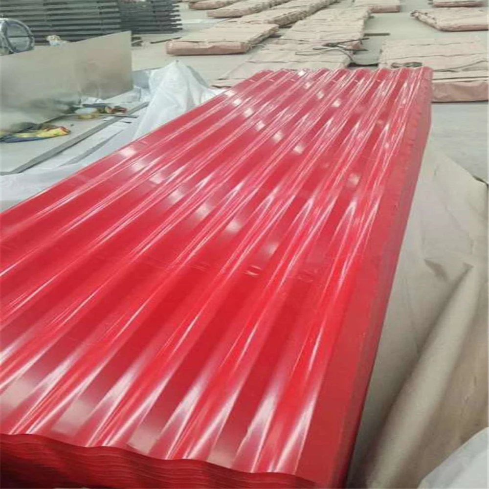 Standard Sizes 0.12mm 16 Ft Black Red Colored Roof Panels Metal