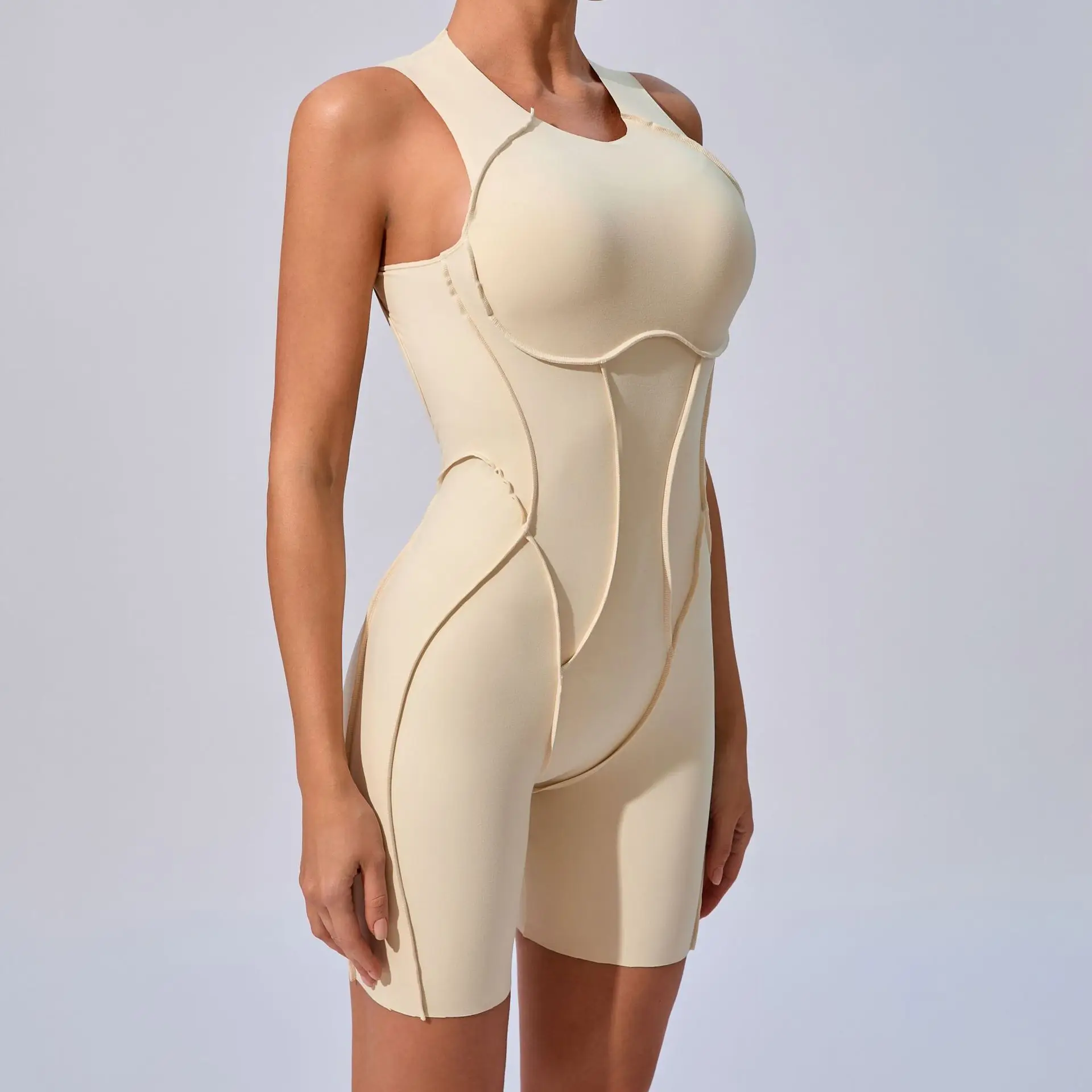 Sleeveless Sports Bodysuit