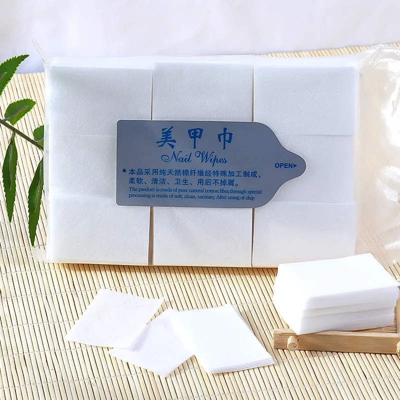 

NA028 600PCS/Bag Cleansing Cotton For Nails Polish Remove Clean Tools Manicure Nail Gel Polish Remover