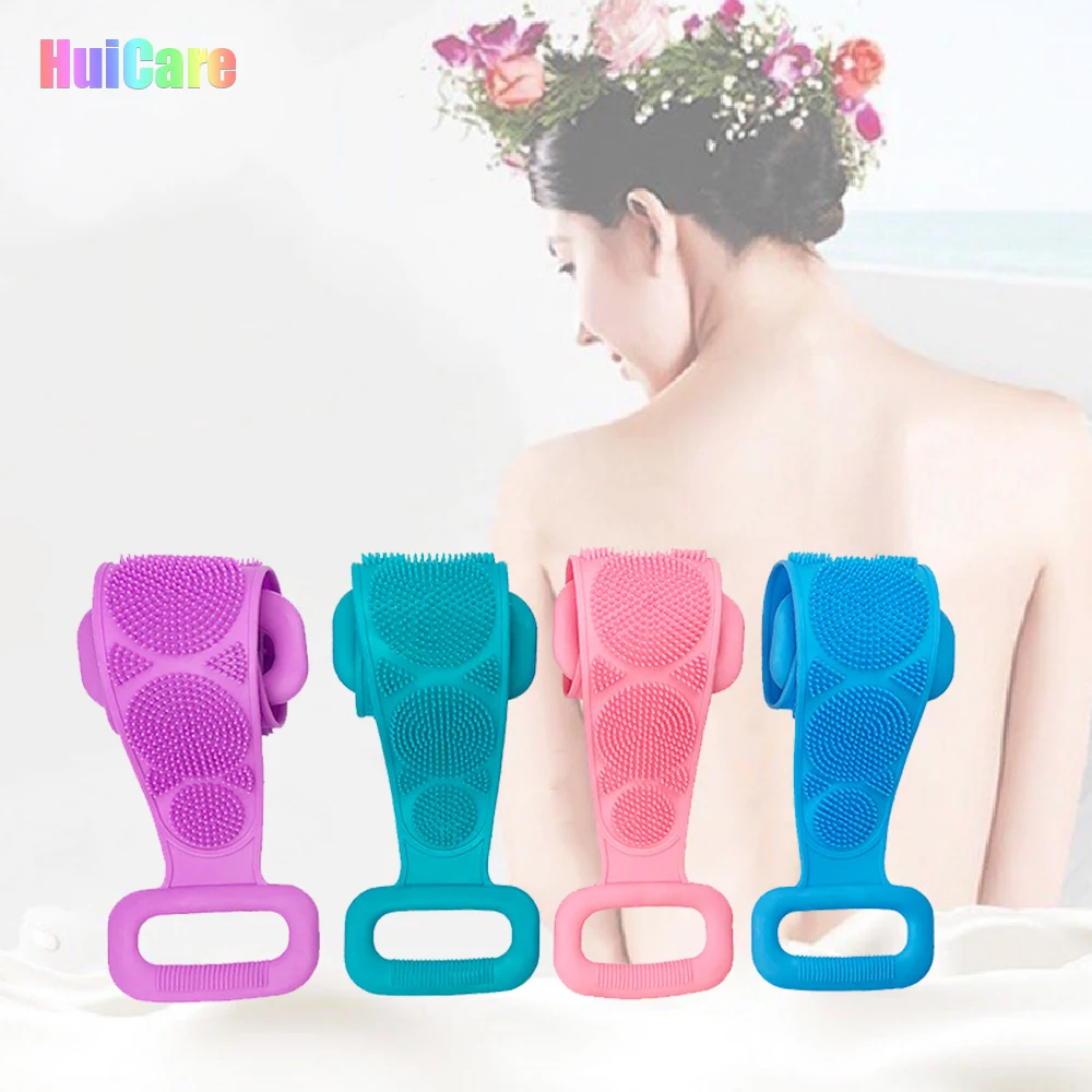 

Wash Skin Silicone Body Belt Wash Bath Brush Shower Back Strap Scrubber Bath Shower Exfoliating Scrubbing Belt
