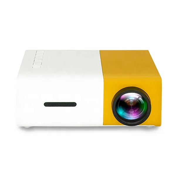

Mini Projector Portable Theater Home Office HD 1080P Yellow YG300 Projector