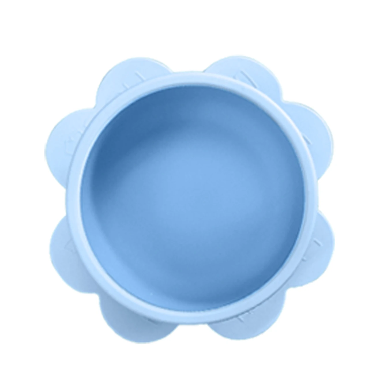 

Amazon Hot Sale Not Easy To Knock Over Adsorbed On The Table Baby Feeding Silicone Sucker Bowl For Baby, Blue+pink