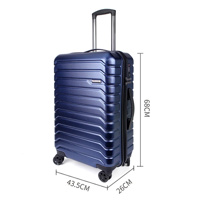 

ABS 360 Rolling Hard Case Travelling Bags Suitcase Sets 3 pieces Hardshell Trolley Luggage, Black