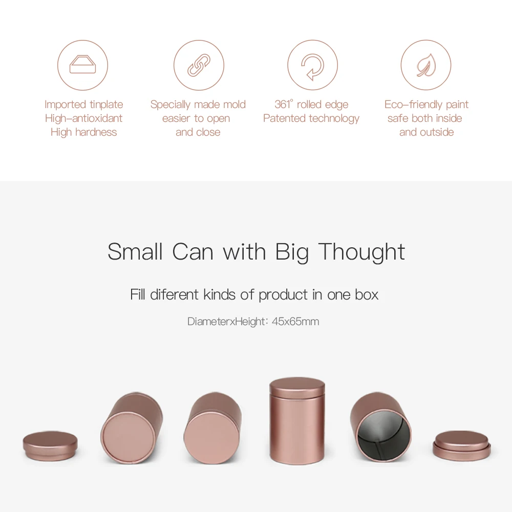 
New Design Food Grade Chocolate Coffee Cookies Rectangular Tin Box with 6 Tin Canisters 