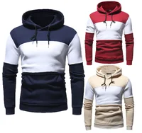 

2019 wholesale custom color stitching men's hoodies western style hoodies