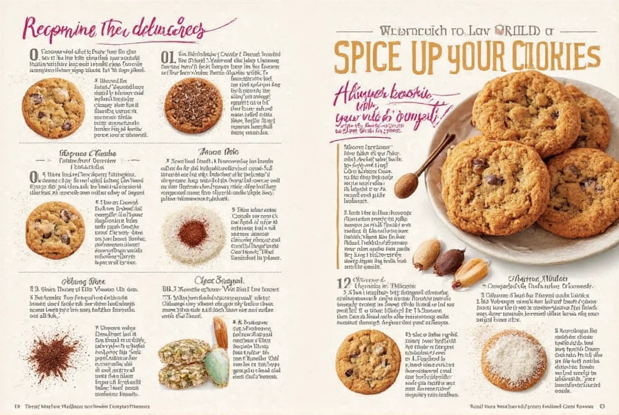 Cookies with different seasonings on a tray