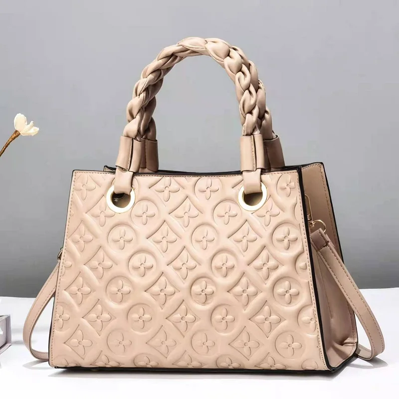 

2022 Wholesale fashion hot sale luxury big pu leather girls shoulder bag ladies office messenger purses women tote handbags, Nlack,pink,red,green,brown,khaki,coffee