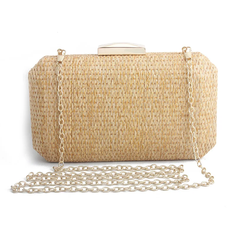 

New Fashion Purse Women Luxury Style Clutch Straw Handbag Summer Rattan Handmade Woven Beach Bohemia Shoulder Bag