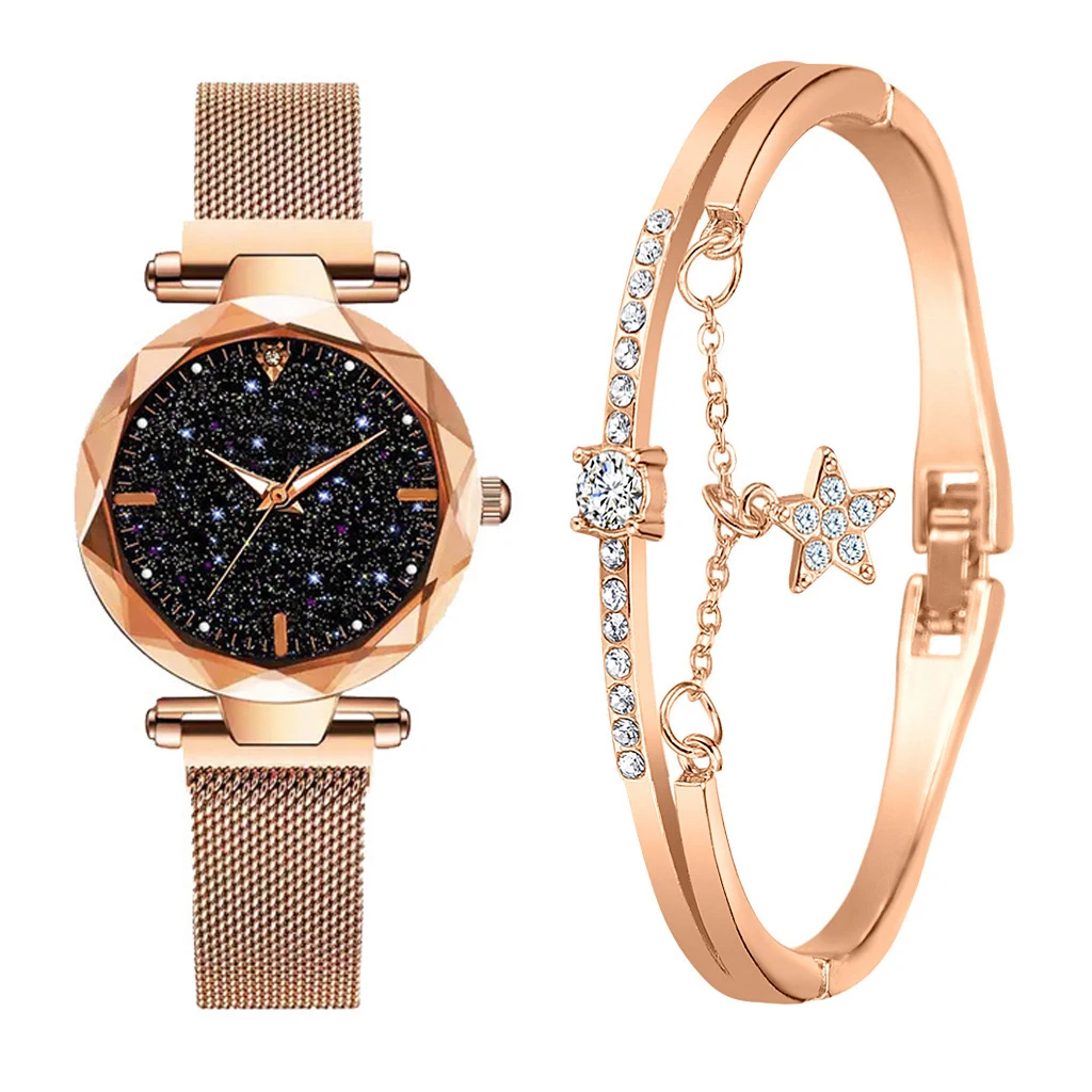 

Luxury Women bracelet Watches set Ladies Watch Starry Sky Magnetic Female Wristwatch Luminous relogio feminino reloj mujer