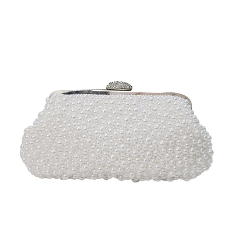 

2021 New Style Ladies Beaded Banquet Bag Evening Clutch Bags Pearls Bridal