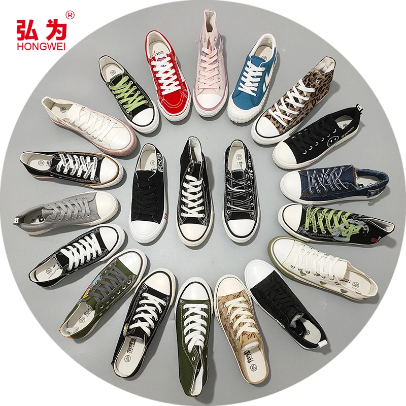 

Factory price classic Ladies Canvas Shoes cheap lace-up casual Sneakers Breathable Vulcanized shoes for women, Mixed color