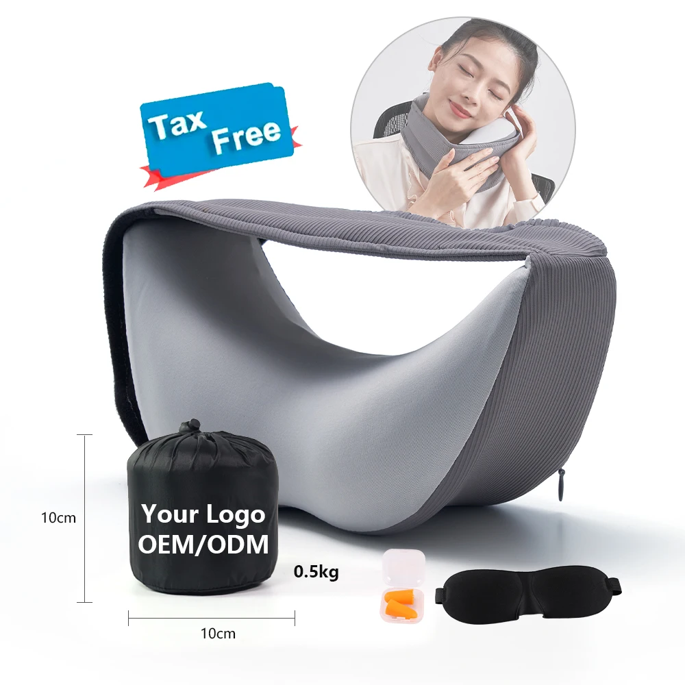 Hot Selling  Soft  U-shape Travel Pillow  High Support Memory Foam Travel Pillow neck support cervical pillow