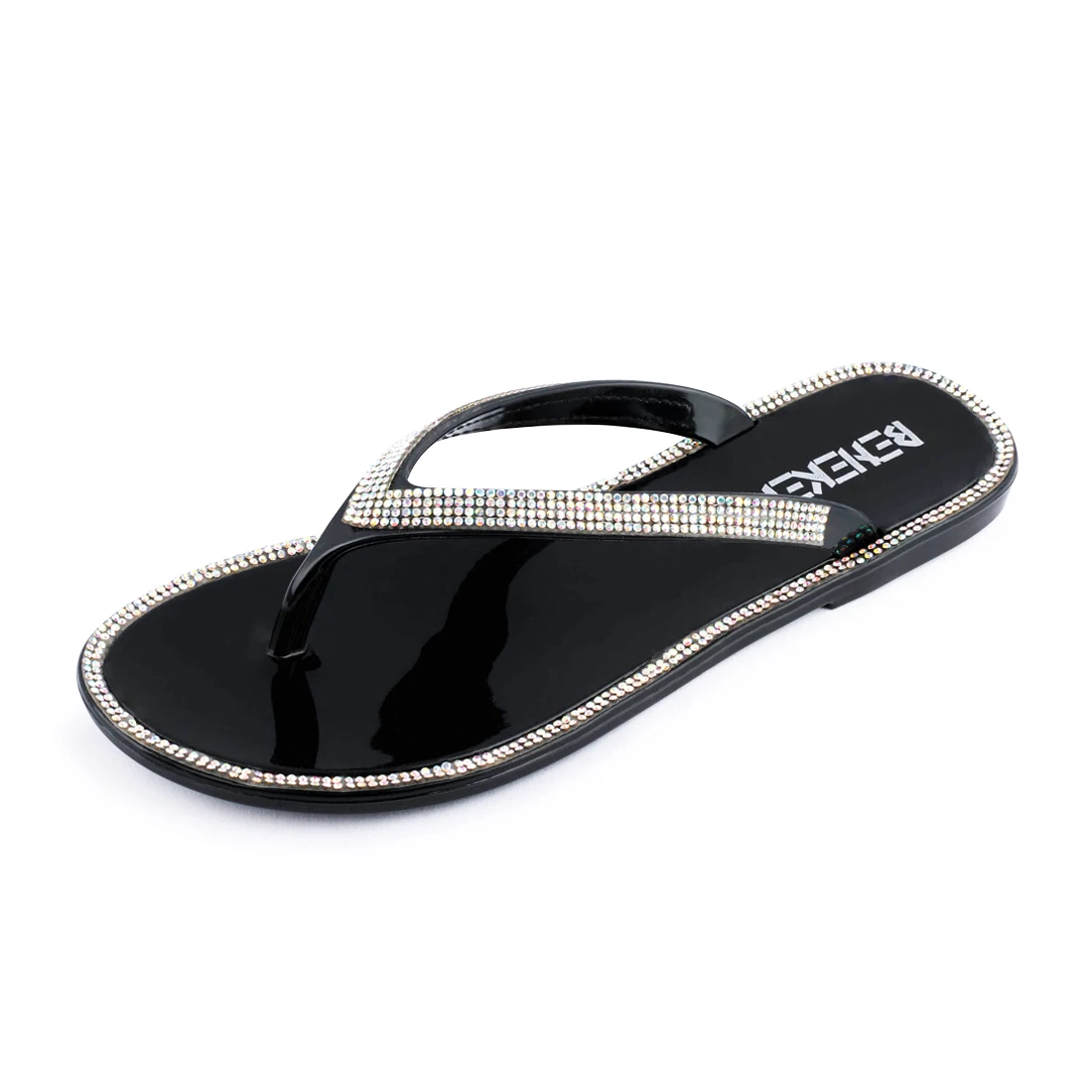 

New style for woman diamond sandals custom logo jelly flip flops slippers, Customized color