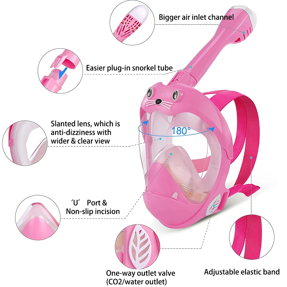 

New Design Manufacturer Quick Release Snorkel Mask