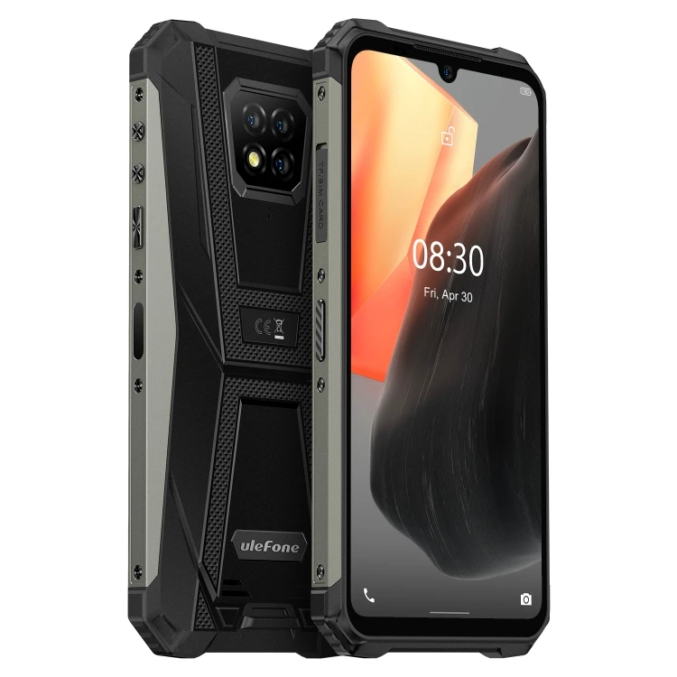 

Hot Sellig Black Ulefone Armor 8 Pro Rugged Phone 6GB+128GB Waterproof Shockproof Fingerprint Identification Smartphone