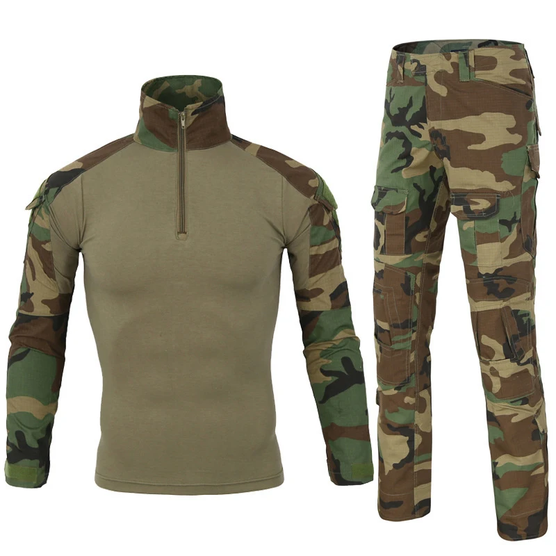 

Tactical Military T-shirt Male Long Sleeve Soldier Army Shirt Uniform Frog T-shirt Combat Uniform, Customized