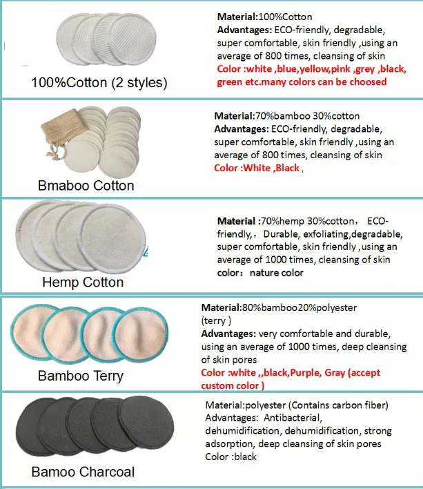 washable eye makeup remover pads