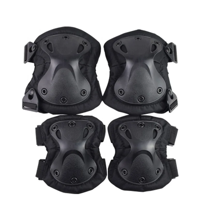 

Adjustable Tactical Elbow Knee Pad Protective Gear For CS Shooting Paintball Game Biking Sport Knee Pad, Black,od,tan