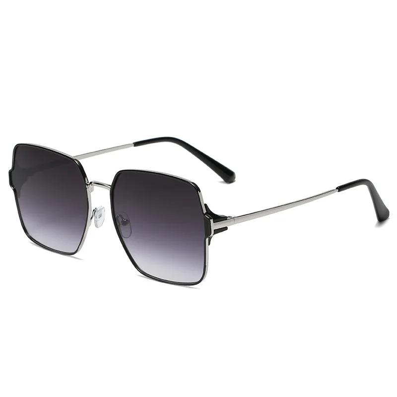 

YTSCJCJ9373 fashion custom Large frame New metal square sunglasses women 2021, 1colors