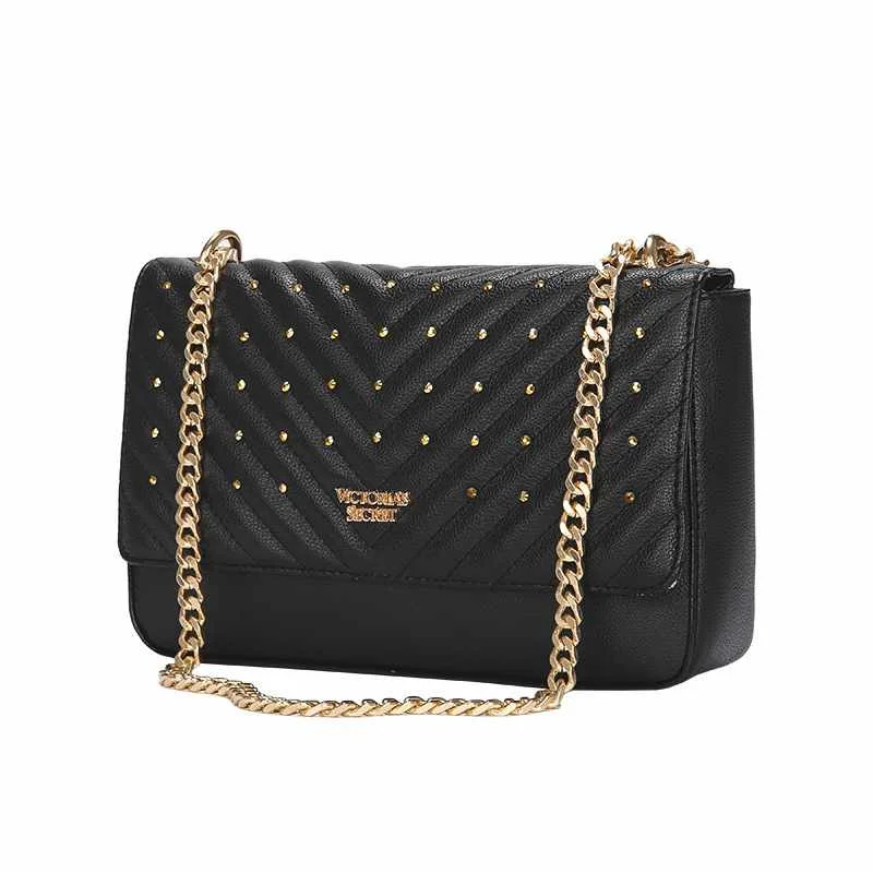 

2020 New Female Small Square Bag Fashion Casual Rivet Chain Shoulder Messenger Bags Niche Designer Women Purse and Handbags