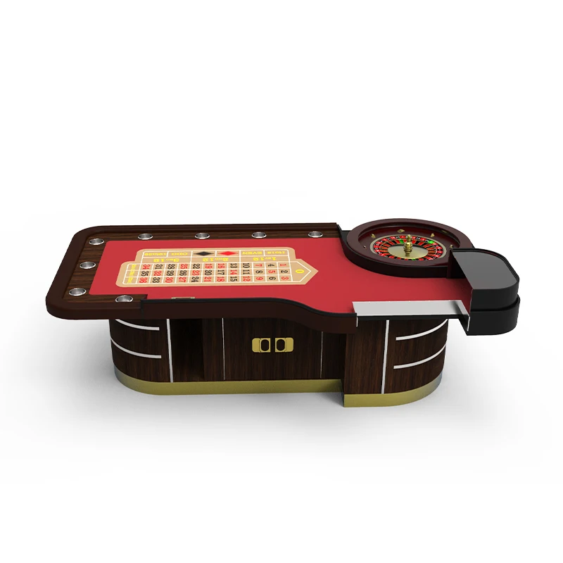 

YH Deluxe High Quality Red Square Layout Casino Table With 22" Roulette Wheel Table