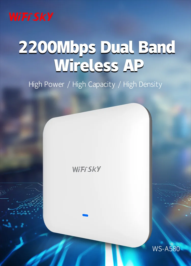 Wifisky Ws-a580 2200mbps Long Range 802.11ac Wifi 5 Wireless Access ...