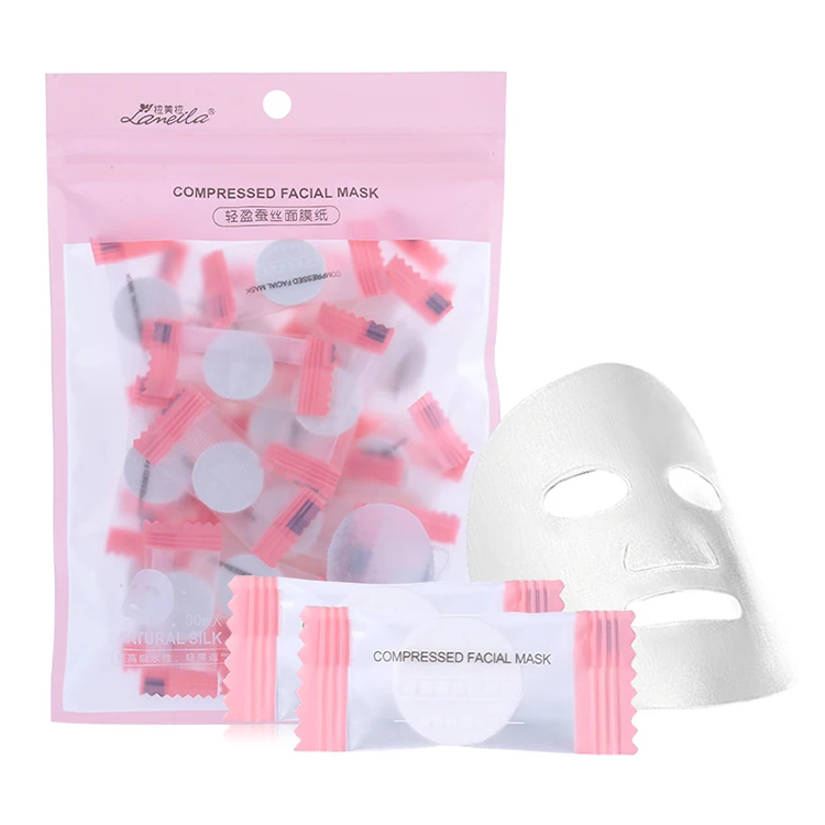 

Individual Package Non-woven Mask Compressed Facial Mask D0875, White