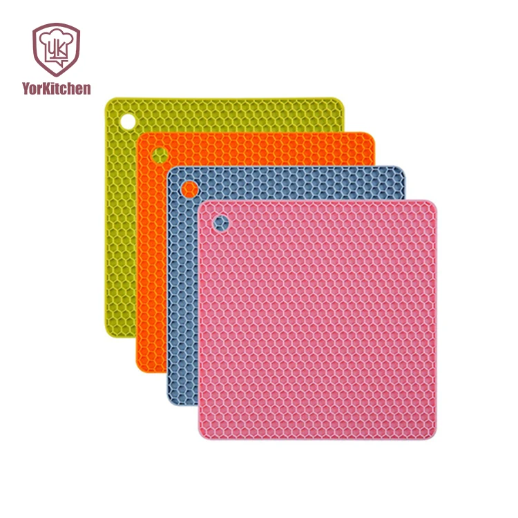 

Silicone Honeycomb Pot Dishwasher Safe Trivet Pot (Square)