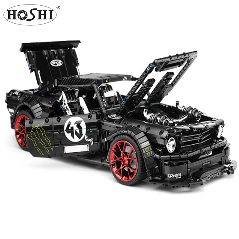 

HOSHI Mould King Sport Car APP remote control program block car RC Car toys Cool Gift