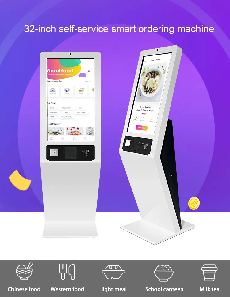 Automated Thermal Payment Self Service Machine Lcd Screen