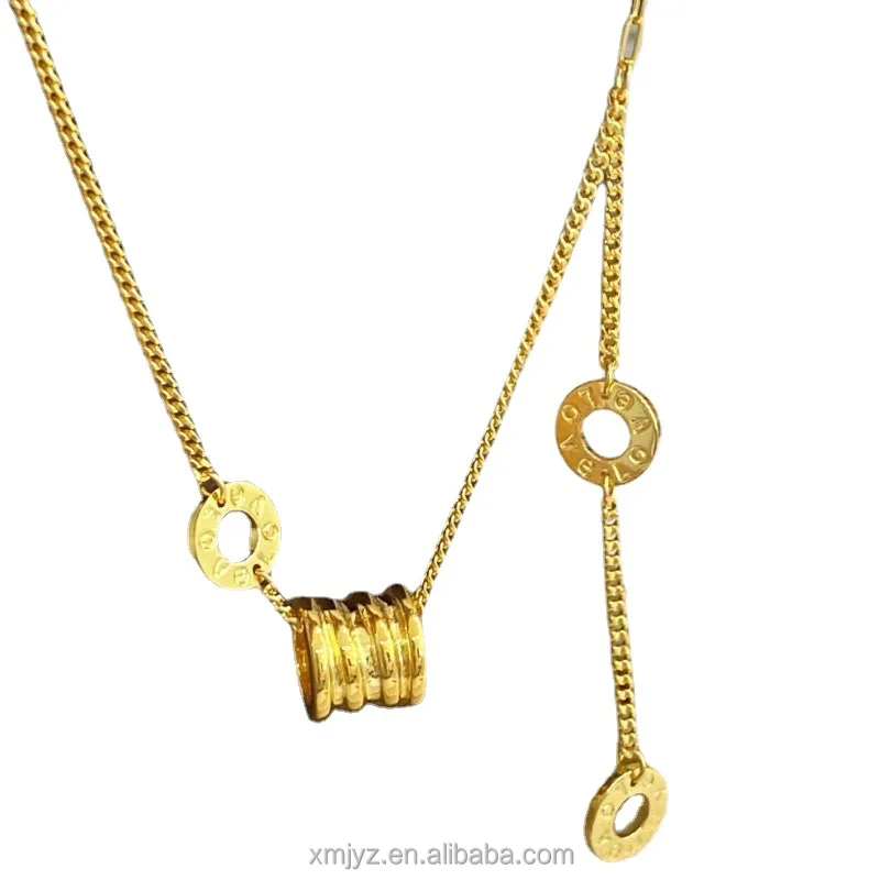 

Certified 5G Gold New Necklace Female Ins Style Design 999 Pure Gold Set Chain 24K Pure Gold Necklace