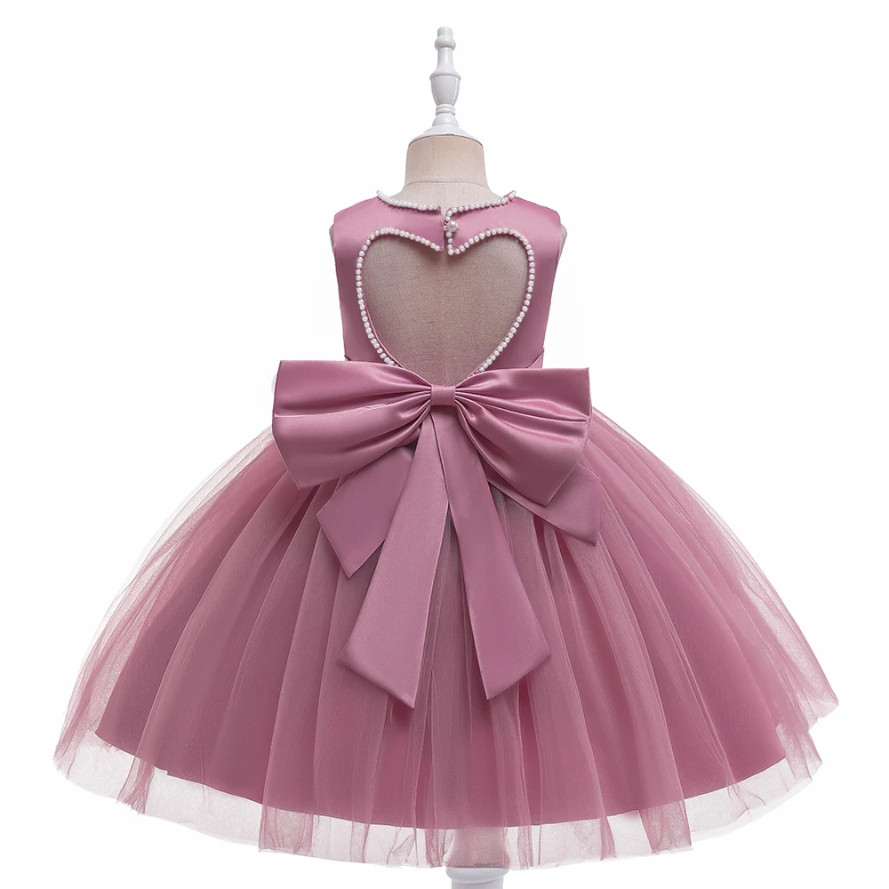 

MQATZ High Quality Children Princess Gowns Kids Party Wear Dresses Baby Clothing Girls Formal Wear, Green, pink,red,peach,champagne,white