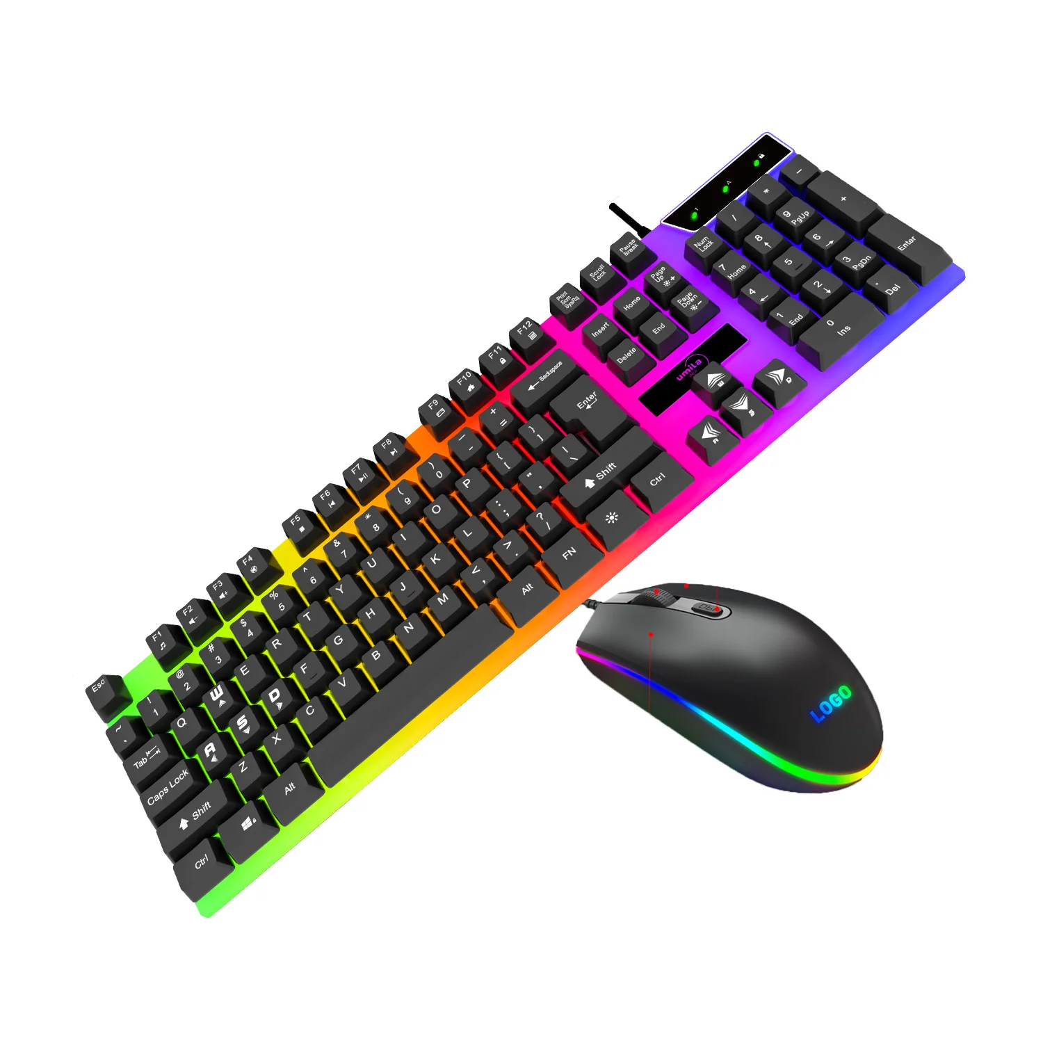 

New 2021 Version Backlit Mouse And Keyboard Converter Pubg, Black