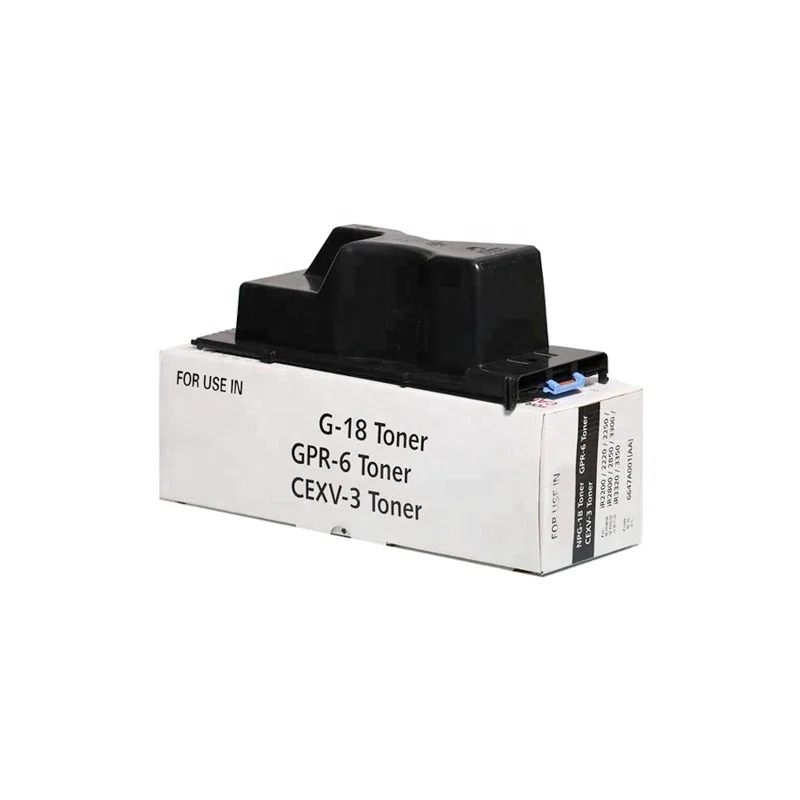 Premium Quality Black Copier Toner Cartridge G18 GPR-6 C-EXV3 for Canon IR 2200 2800 3300 2210 2220 2250 2810 2820  GPR6 CEXV3