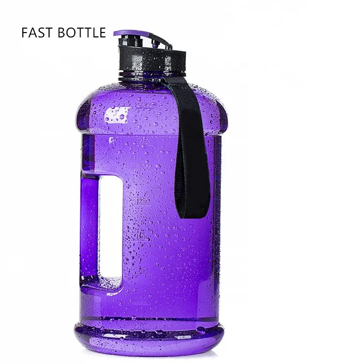 

BPA Free 1.3L 2.2 Litre Eco Friendly Large Capacity Pink Gallon Plastic PETG Tritan Gym Sports Water Jug Bottle, Translucent color/custom color