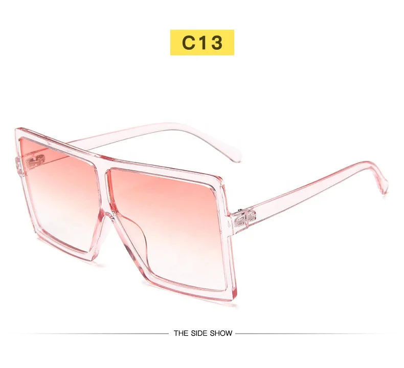 

2020 New Luxury Oversize Women Square Shades Fashion Sunglasses Wholesale