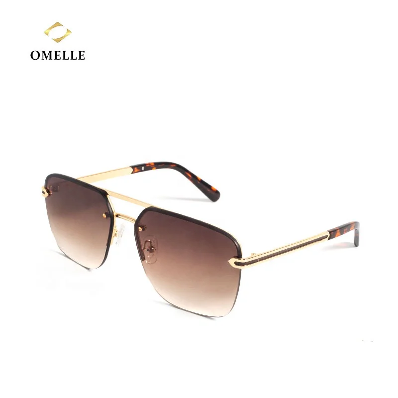 

OMELLE Half Metal Frame Sunglasses New Arrivals Cool Driving Sun Glasses