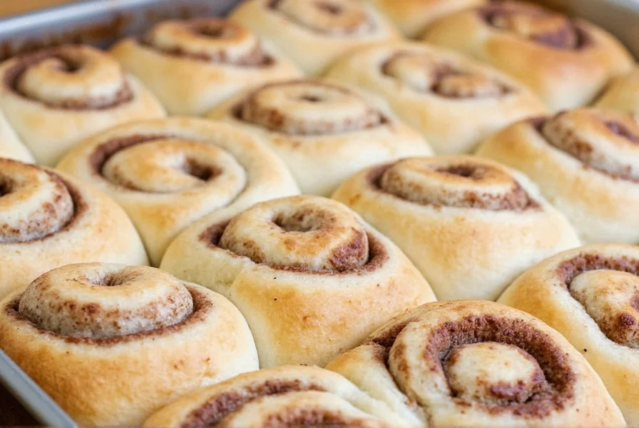 Step-by-step visual guide to making fast cinnamon buns with baking powder
