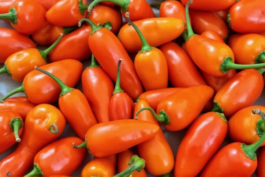 Habanero peppers drying on string