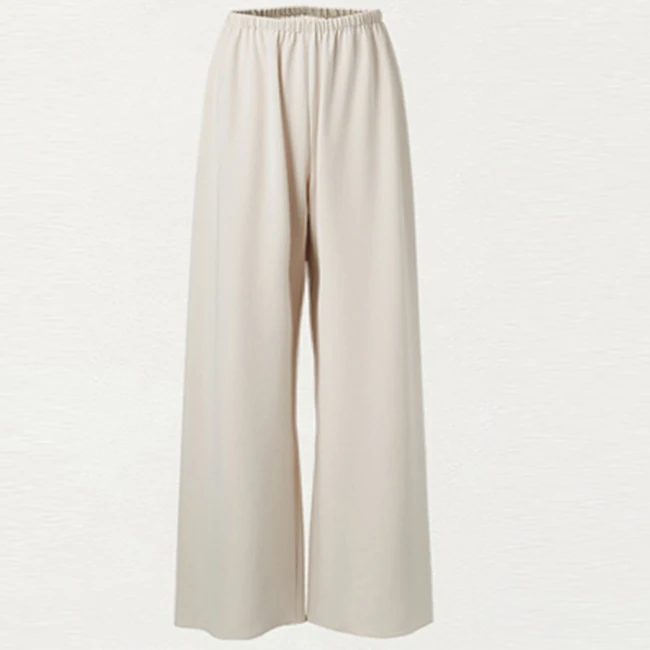 

Acetate wide leg pants women's high waisted loose and slim casual pants