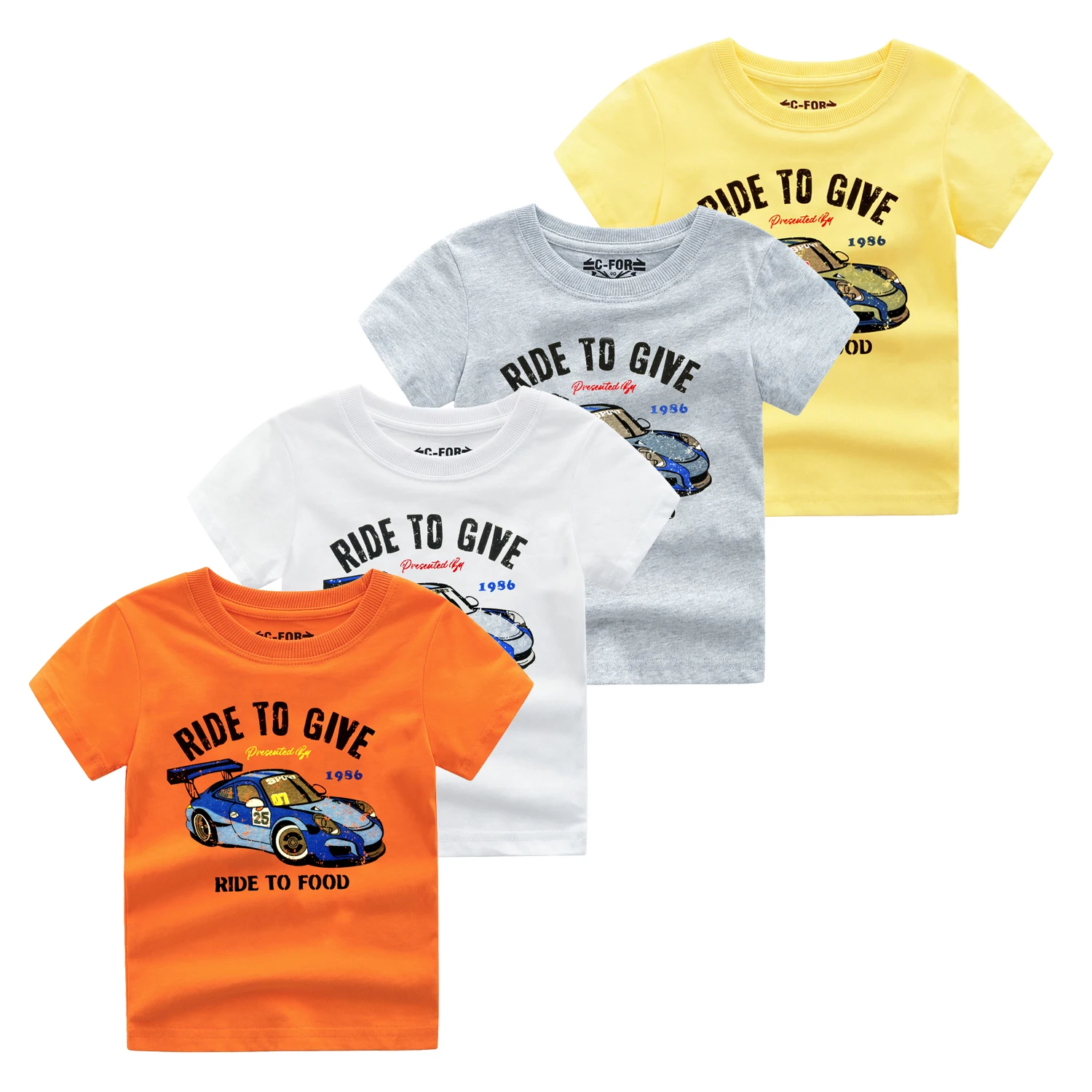 

Exquisite Workmanship Boys Printing T-Shirt Fashion Kids Natural Cotton T Shirt